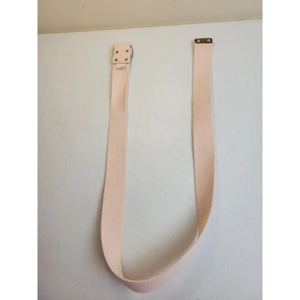 Pink Canvas Adjustable Strap Sport Webbing Woven Golf Belt Women's Size 42 - Picture 3 of 5